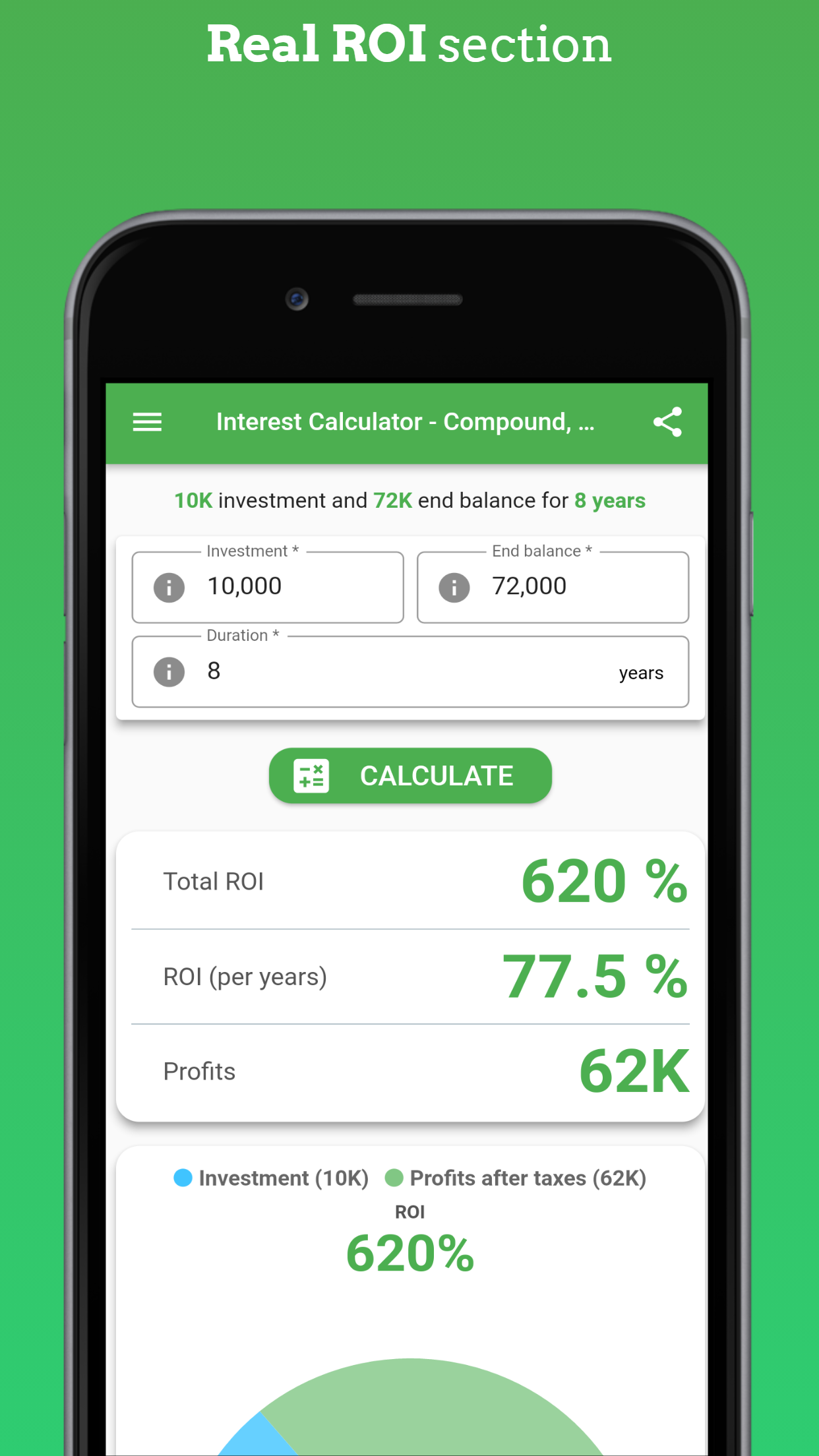 Compound Interest Calculator Screenshot 6 - Real roi